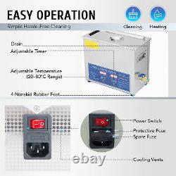 6L Ultrasonic Cleaner Stainless Steel Industry Heated Heater withTimer