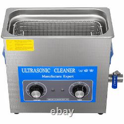 6L Ultrasonic Cleaner Stainless Steel Industry Heated Heater withTimer