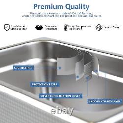 6L Ultrasonic Cleaner with Large Capacity with Heating and Time Setting 180 W