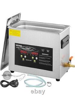 6L Upgraded Ultrasonic Cleaner (400W Heater, 180W Ultrasonic) Professional