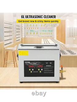 6L Upgraded Ultrasonic Cleaner (400W Heater, 180W Ultrasonic) Professional