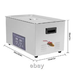 8 Gal Ultrasonic Cleaner Digital Timer Heater Degas Temp Dual Frequency 28/40Khz