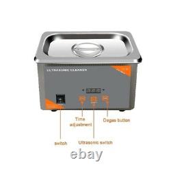 800ml Ultrasonic Cleaner 35W Stainless Steel Industry Heated Heater Timer Degas