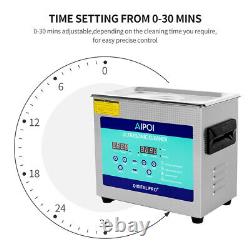 AIPOI Stainless Steel Industry Ultrasonic Cleaner 3.2L Heated Heater withTimer