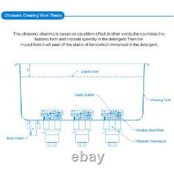 AIPOI Ultrasonic Cleaner 30L Liter Stainless Steel Industry Heated Clean Glasses