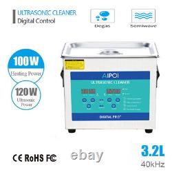 AIPOI Ultrasonic Cleaner with Timer Heating Machine Digital Sonic Cleaner SUS304