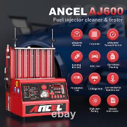 ANCEL 6 Cylinder Moto Car Ultrasonic Cleaner Fuel Injector Diagnostic Tester