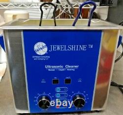 Bn 110v 3 L/qt Jewelshine Heat Timer Ultrasonic Cleaner Jewelry Medical Dental