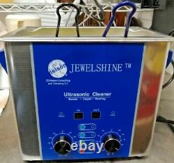 Bn 110v 3 Liter Jewelshine Heat Timer Ultrasonic Cleaner Jewelry Medical Dental