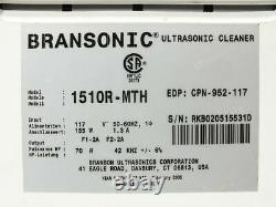 Branson 1510R-MTH Bransonic 1510 0.5 GAL Heated Benchtop UltraSonic Cleaner Tank