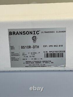 Branson 8510R-DTH Ultrasonic Cleaner/Stainless Steel parts / glass beakers /Etc