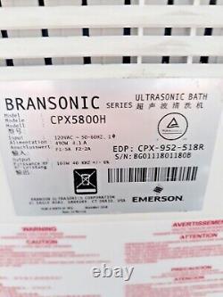 Branson CPX5800H Ultrasonic Cleaner Bath Heated Digital CPX-952-518R 2.5Gal (P3)