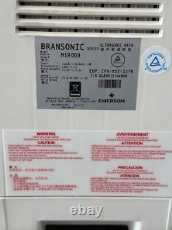 Branson M1800H Heated Ultrasonic Cleaner with Mechanical Timer. 5 Gal 120v