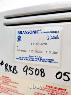 Branson Ultrasonic 1210 1210R-MTH Bransonic Heated Ultrasonic Cleaner 0.5 gal