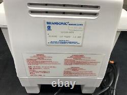 Bransonic 2210-MTH Heating Ultrasonic Cleaner Water Bath 0.75G Tank SONICS HEAT