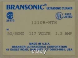 Bransonic Branson 1210R-MTH Ultrasonic Cleaner with Heated Water Bath Chamber