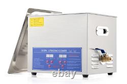 CO-Z Ultrasonic Cleaner wHeater Timer, 10L Digital Sonic Cavitation Machine, NIB