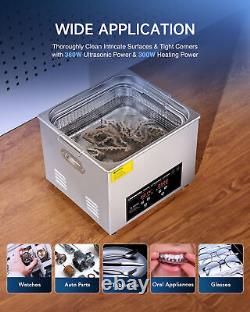 CREWORKS 15L Ultrasonic Cleaner Jewelry&Glasses Cleaner Industry Heated With Timer