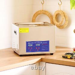 CREWORKS 15L Ultrasonic Cleaner Stainless Steel Industry Heated Heater w. Timer