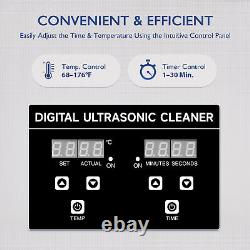 CREWORKS 22L Ultrasonic Cleaner Cleaning Equipment Bath Tank withTimer Heated