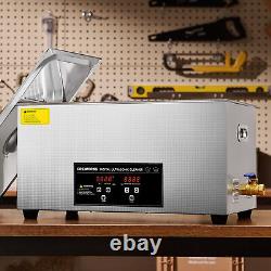 CREWORKS 22L Ultrasonic Cleaner Stainless Steel Industry Heated Heater w. Timer