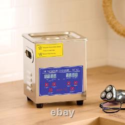 CREWORKS 2L Ultrasonic Cleaner Stainless Steel Industry Heated Heater withTimer