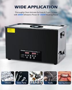CREWORKS 30L Titanium Steel Ultrasonic Cleaner Industry Heated with Digital Timer