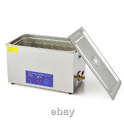 CREWORKS 30L Ultrasonic Cleaner Industry Heated Heater withTimer Jewelry Glasses
