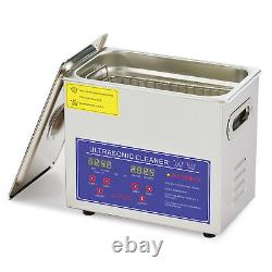 CREWORKS 3L Stainless Steel Ultrasonic Cleaner Industry Heated with Digital Timer