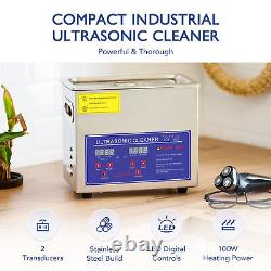 CREWORKS 3L Ultrasonic Cleaner Cleaning Equipment Liter Industry Heated With Timer