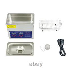 CREWORKS 3L Ultrasonic Cleaner Stainless Steel Industry Heated Heater withTimer