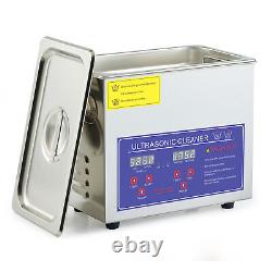 CREWORKS Ultrasonic Cleaner 3L Stainless Steel Industry Heated Heater withTimer