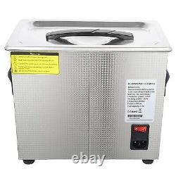 CXRCY Ultrasonic Jewelry Cleaner 3.2L Professional Heated Cleaner Machine wit