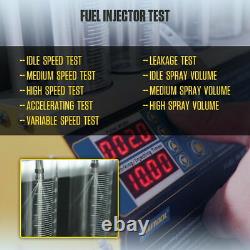 Car Fuel Injector Ultrasonic Cleaner Leak Tester Machine Heat The Clean Fluid