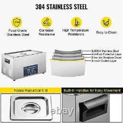 Cleaning Equipment Liter Heated With Timer Heater Ultrasonic Cleaner 30L 110V New