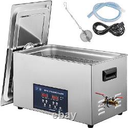 Cleaning Equipment Liter Heated With Timer Heater Ultrasonic Cleaner 30L 110V New