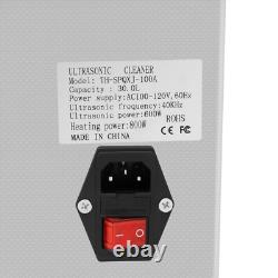Cleaning Equipment Liter Heated With Timer Heater Ultrasonic Cleaner 30L 110V New