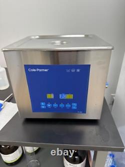 Cole-Parmer 13-Liter Ultrasonic Cleaner with Digital Timer and Heat, 120 VAC