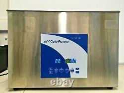 Cole-Parmer 27 Liter Ultrasonic Cleaner with Digital Timer and Heat, 120 VAC