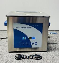 Cole-Parmer 9 Liter Ultrasonic Cleaner with Digital Timer and Heat, 120 VAC