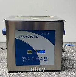 Cole-Parmer 9 Liter Ultrasonic Cleaner with Digital Timer and Heat, 120 VAC