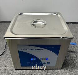 Cole-Parmer 9 Liter Ultrasonic Cleaner with Digital Timer and Heat, 120 VAC