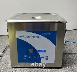 Cole-Parmer 9 Liter Ultrasonic Cleaner with Digital Timer and Heat, 120 VAC