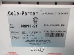 Cole Parmer Ultrasonic Cleaner Heated Bath withTimer Temp Monitor Model 8891-21