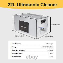 Commercial 10L 22L Ultrasonic Cleaner Industry Double Frequency Jewelry Glasses