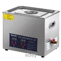 Commercial 10L Ultrasonic Cleaner Cleaning Equipment Industry Heated with Timer