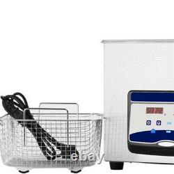 Commercial 15L Ultrasonic Cleaner Industry Heated Heater withTimer Jewelry Glasses