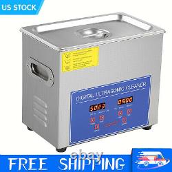 Commercial 6L Ultrasonic Cleaner Industry Heated Heater with Timer Jewelry Watches