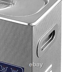 Commercial 6L Ultrasonic Cleaner Industry Heated Heater withTimer Jewelry Glasses