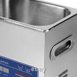 Commercial 6L Ultrasonic Cleaner Industry Heated Heater withTimer Jewelry Glasses